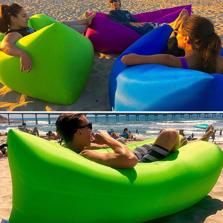Aufblasbares Outdoor-Luftsofa-Bett - Tragbar für Camping, Festivals oder den Strand