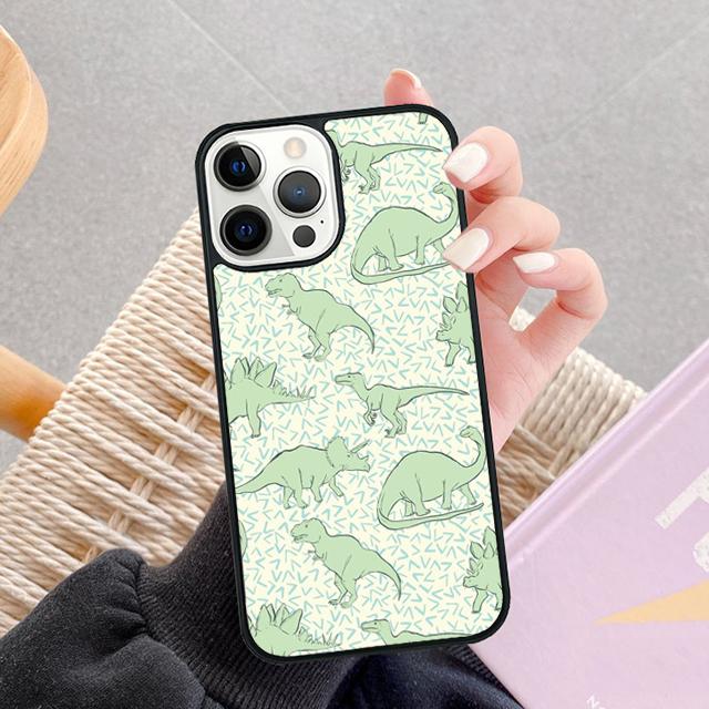 Dinosaur Pattern Phone Case For Apple iPhone 17 Air Pro Max Plus Coque For iPhone 17 Air 14 15 16 13 12 Max Cover