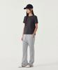 COVERNAT WOMAN Semi Bootcut Sweatpants Melange Gray