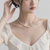 Women's Natural Freshwater Pearl Necklace with Shoushan Stone - Retro Chinese Style Light Luxury Choker Jewelry