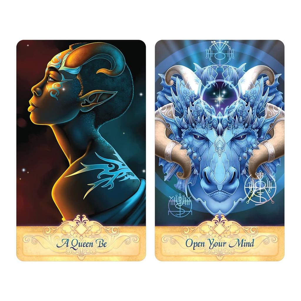 Kancharo Oracle Cards, 55-Piece Set, Tarot Card Reading [Seeker Oracle], Includes Japanese Oracle Card Basic Instructions & Pouch (Authentic)