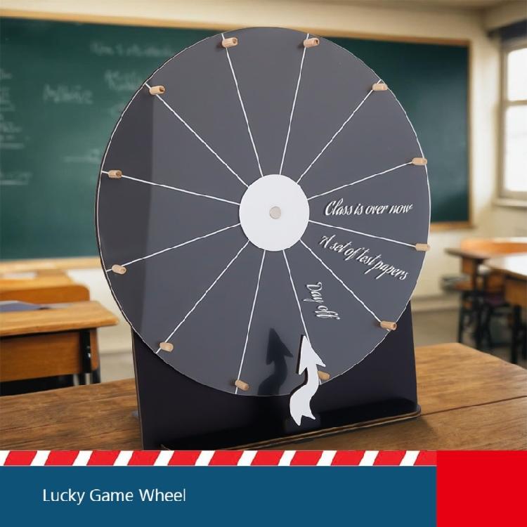 Draaiend Roulette Wiel Uitwisbaar Houten Prijzenwiel Voor Bruiloft Verjaardag Carnaval Festival Themafeest Klaslokaal Spel