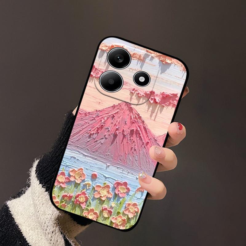 For Redmi Note 14 5G Case Cute Painted Silicone Soft TPU Phone Coque Capa For Redmi Note 14 4G Shockproof Fundas Bumper Cover