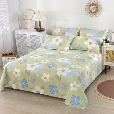 3-teiliges/Set Los Heimtextil Bettlaken-Set mit Kissenbezügen Baumwollmaterial Liebhaberzimmer Bettwäsche Flachlaken Bettlaken-Set