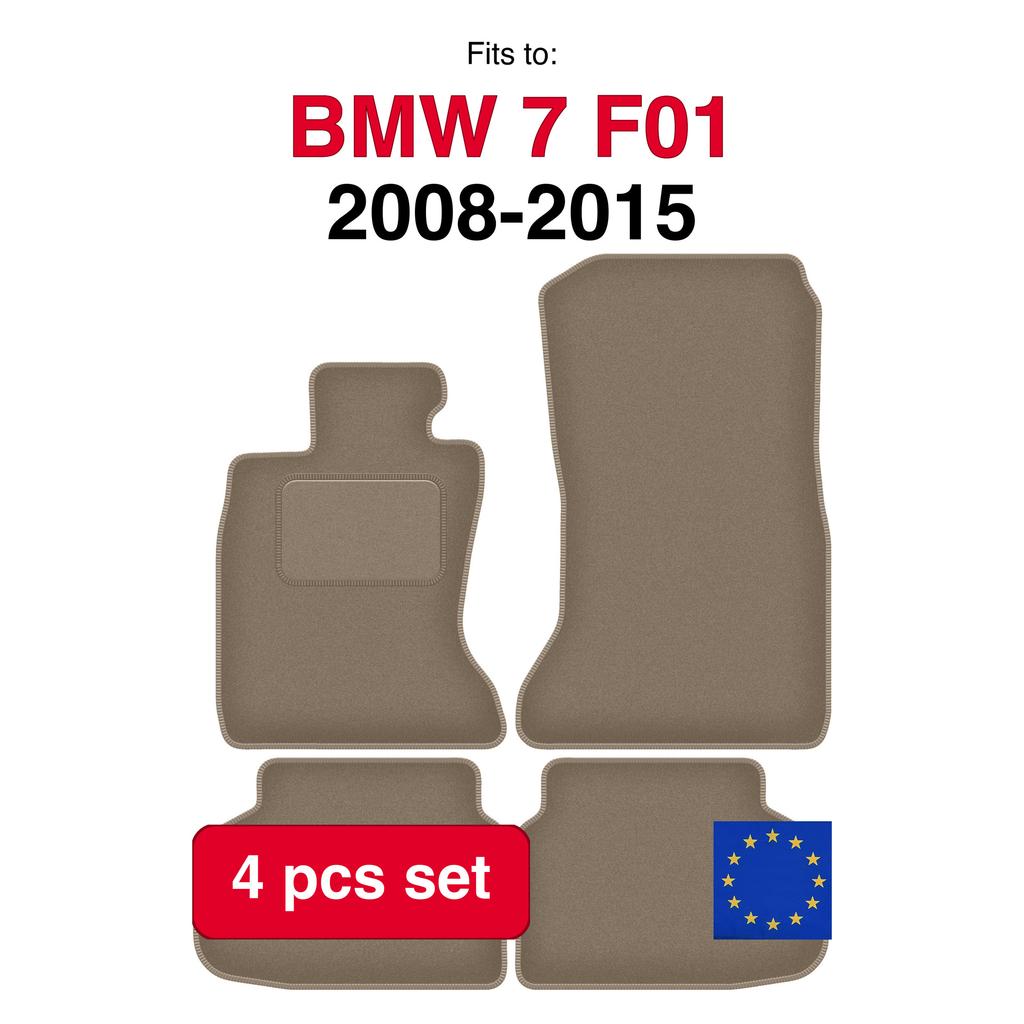 Velour Car Floor Mats For Bmw 7 F01 Xdrive (2008-2015)