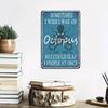 [1pc Humorous Octopus Metal Sign] INEED Humorous Octopus Metal Tin Sign - "Sometimes I Wish I Was An Octopus" Quote, Wall Decor