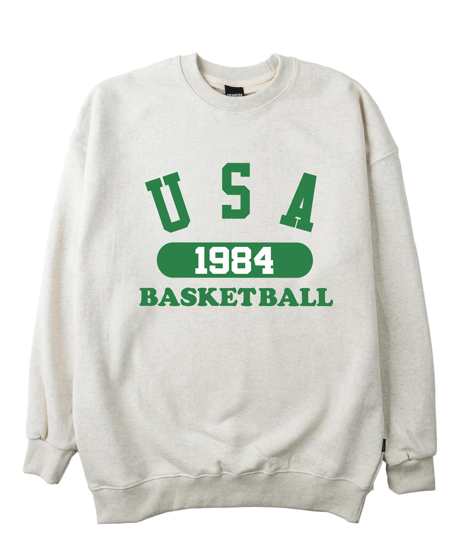 Свитшот Cream Soda Lab USA Basketball Овсяно-зеленый L