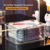 Clear Flip-Top Mask and Cosmetic Storage Box – Large Dustproof Organizer for Skincare Essentials