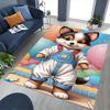 1 Stück Anime Cartoon Design Corgi Stuhlmatte - Schreibtischteppich für das Büro, Rutschfester Teppich für die Heimdekoration, Geeignet für alle Jahreszeiten, Perfektes Geschenk für Anime-Liebhaber.H0