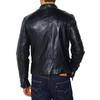 SKINOUTFIT Men's Genuine Lambskin Black Leather Jacket Stylish Motorcycle Bomber Biker Outerwear MJ 189