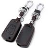 Genuine Leather Remote Flip Key Case Fob Cover For Kia Rio Sportage Soul Ceed For Hyundai I30 Verna Veloster I35  Winter