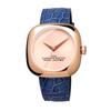 Marc Jacobs The Cushion Watch, 36mm, Rose Gold and Blue, Unisex, MJ0120179306