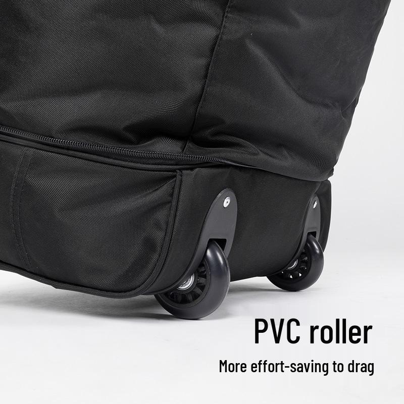 BLACKDOG Large Capacity Rolling Travel Bag: Portable Outdoor Handheld Luggage for Short-Distance Trips
