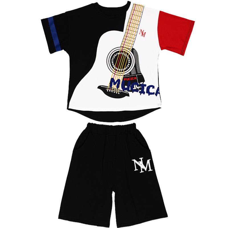 Children's Clothing Boys' Summer Suits Children's Summer Thin Sports Two-piece Suits for Big Boys and Girls