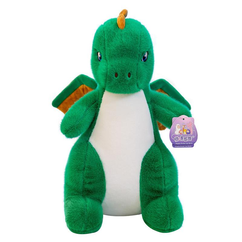 Adorable Green Dinosaur Plush Toy Stuffed Animal For Boys Birthday Gift