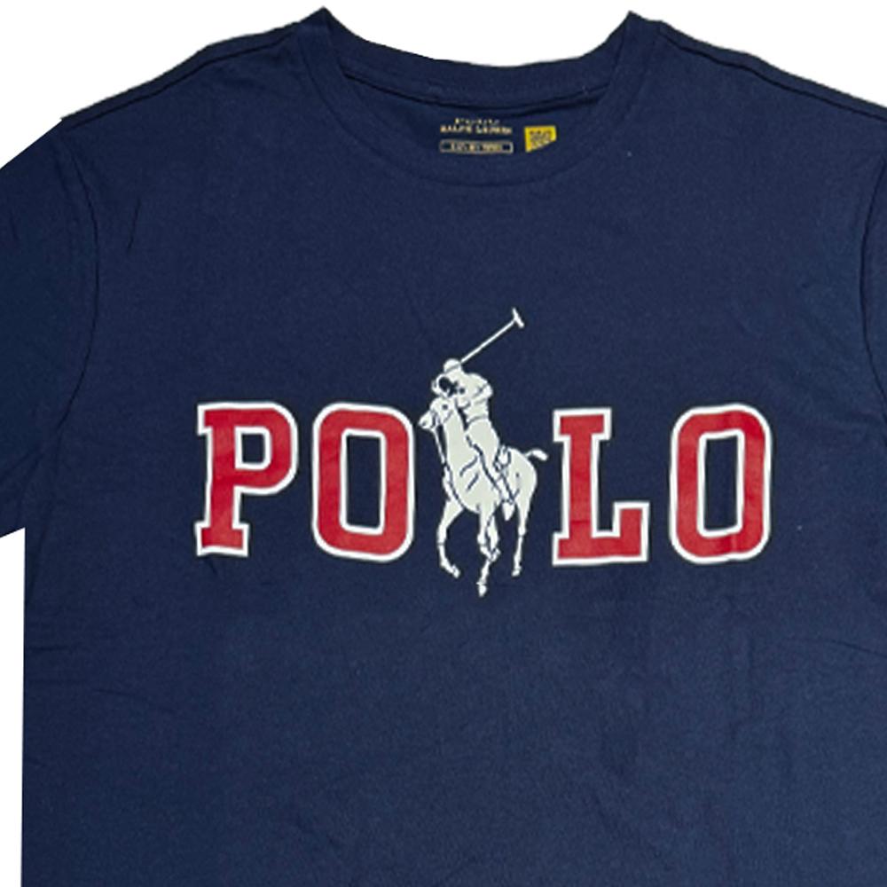 Polo Ralph Lauren Ss25 Crew Neck Logo Graphic Short Sleeve T-Shirt Men T-Shirts Navy-Blue 710753371-003