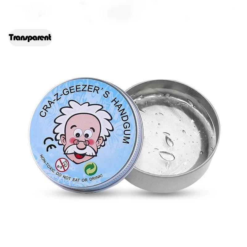 Colorful Non-Newtonian Liquid Fidget Toy Transparent Elastic Scale Ratio Modeling Crazy Stress Putty with Tin Sensory Bouncing Toy Gift Present