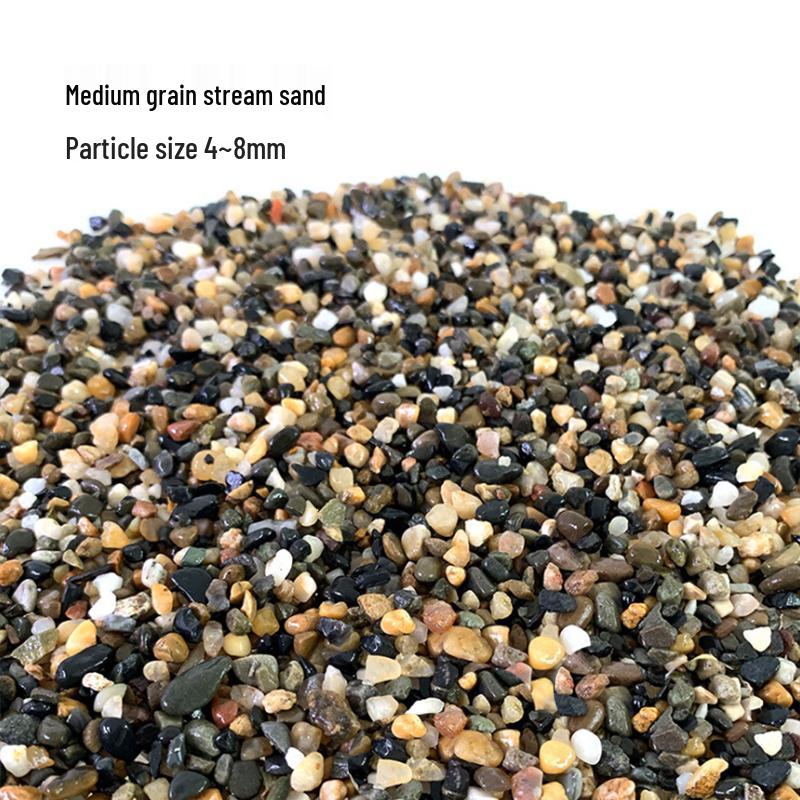 Natürlicher feiner Aquariensand: Natürliche Substratdekoration für Aquarien mit farbigem Kristall und Bachsand