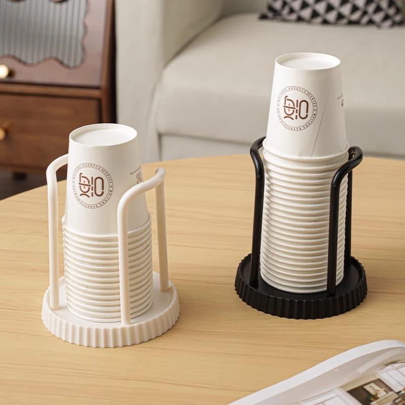 Household Disposable Paper Cup Holder Kitchen Paper Cup Holder Multifunctional Desktop Cup Storage Rack Coffee Cup Holder Home