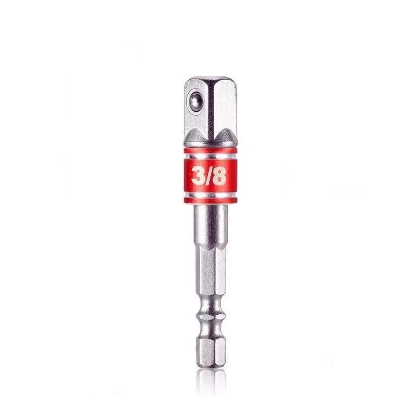 1 Pcs Drill Socket Adapter Impact Drill Extension Drill Bits Bar Socket Adapter 1/4 3/8 1/2 Size Hex Shank Square Head Drill Bit