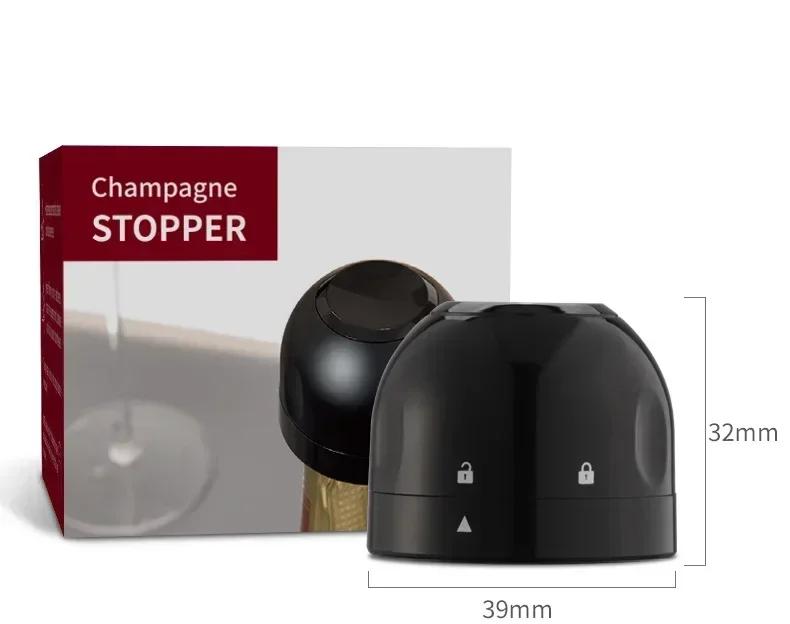 1/2Pcs Home Vacuum Wine Bottle Stopper Drinkware Bar Accessories Straw Silicone Seal Cocktail Tools Cap Glass Straws Champagne