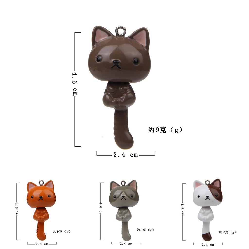Long Tail Cat Keychain With Cartoon Design For Gift Giving And Collection