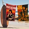 Pulp Fiction Película Clásica Quentin Tarantino Manta de Microfibra Toallas de Playa Impresión Oversize Manta Toalla Súper Absorbente