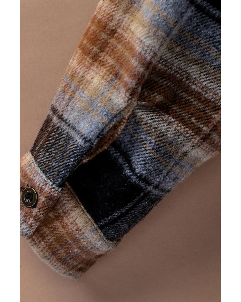 Azura Exchange Sachetă supradimensionată în carouri cu tiv rotunjit