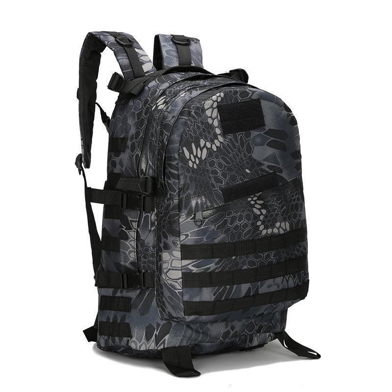Men's Military Camouflage Hiking Tactical Backpack: Level 3 Double Shoulder Outdoor Sports School Bag