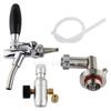 Pressurized Beer Keg System Stainless Steel Mini Growler Keg Adjustable Beer Tap Faucet Premium