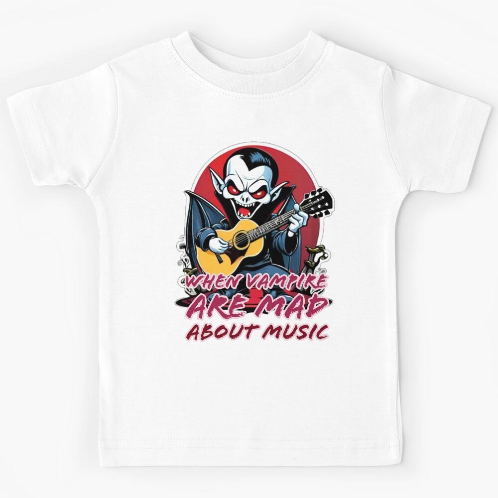 When Vampire Are Mad About Music Kids T-Shirt 170