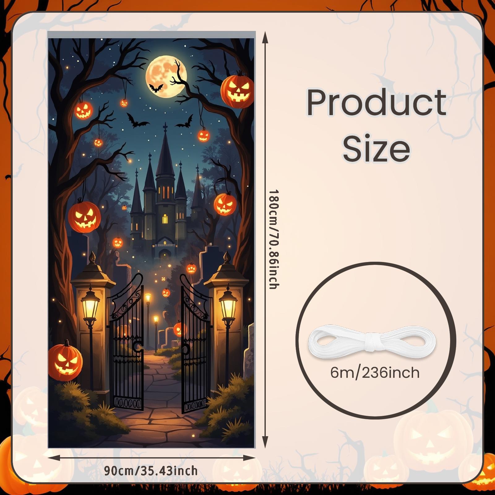 

Halloween Banner Night Scene Haunted House Banner Spooky Banner Gothic Design For Halloween Night Halloween Party Haunted House