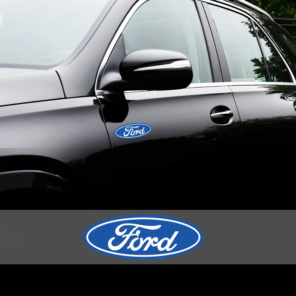 2/4 Stück Auto Karosserie Emblem Aufkleber Kofferraum Emblem Dekoration Zubehör Für Ford Mustang Fiesta Fusion Focus Escape Edge Kuga Mondeo