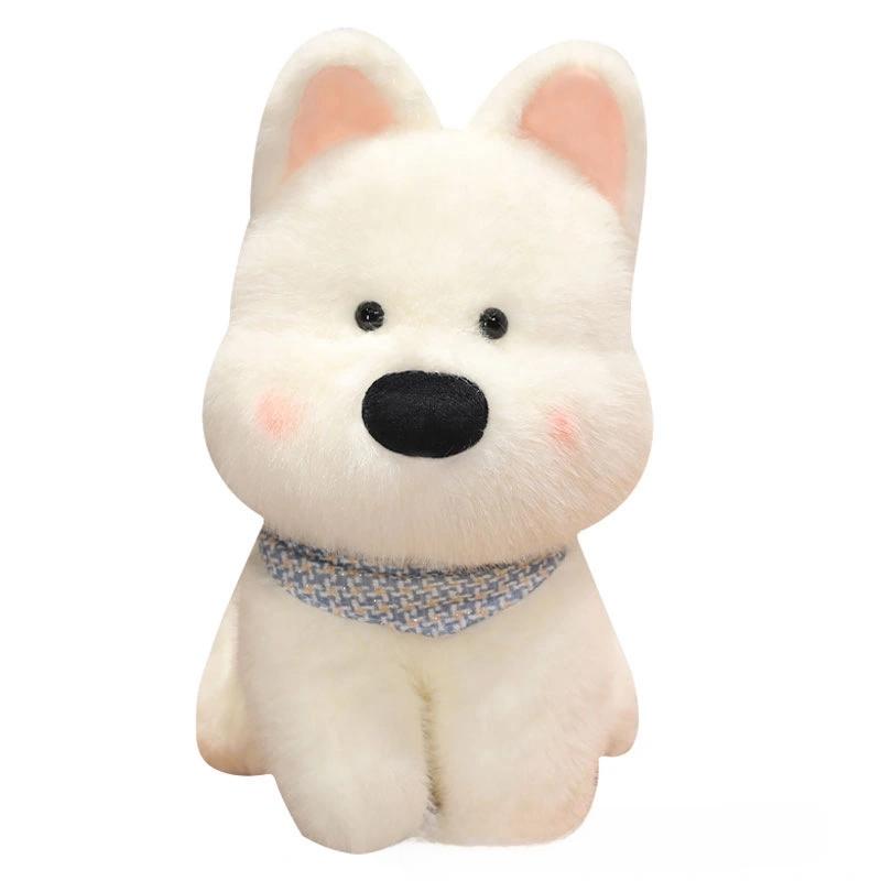 

West White Highland Terrier Plush Doll Cute Gift Home Decoration Pillow Fill 25cm/9.84in білий