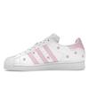 Adidas Superstar J Pink Floral Embroidery Kids Sneakers White Cloud-White Clear-Pink IG7015