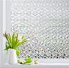 Window Privacy Film Frosted Glass Window Clings Stained Glass Rainbow Bathroom Film Diamond 3D Static Cling Prism Opaque Sticker