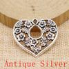 Big Heart Shaped Charms Pendant For Bracelet Necklace Jewelry Making Craft Findings