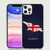 Etui na telefon z flagą Gruzji dla Apple iPhone 17 Air 16 15 Plus 14 + 13 Mini 12 11 Pro Max 7 8 SE 16Max Miękkie etui Coque 17 Air