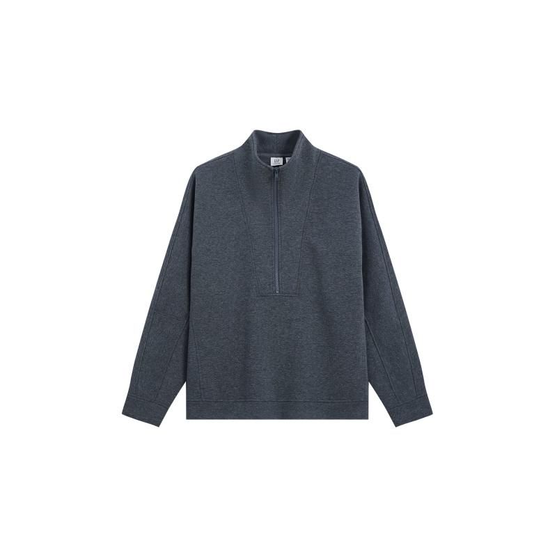 Gap Unisex Half-Zip Stand-Up Collar Sweatshirt