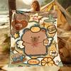 Capybara Cartoon Throw Blanket Soft  Cozy for Home or Travel Perfect Gift for Adults  Kids Various Sizes Available