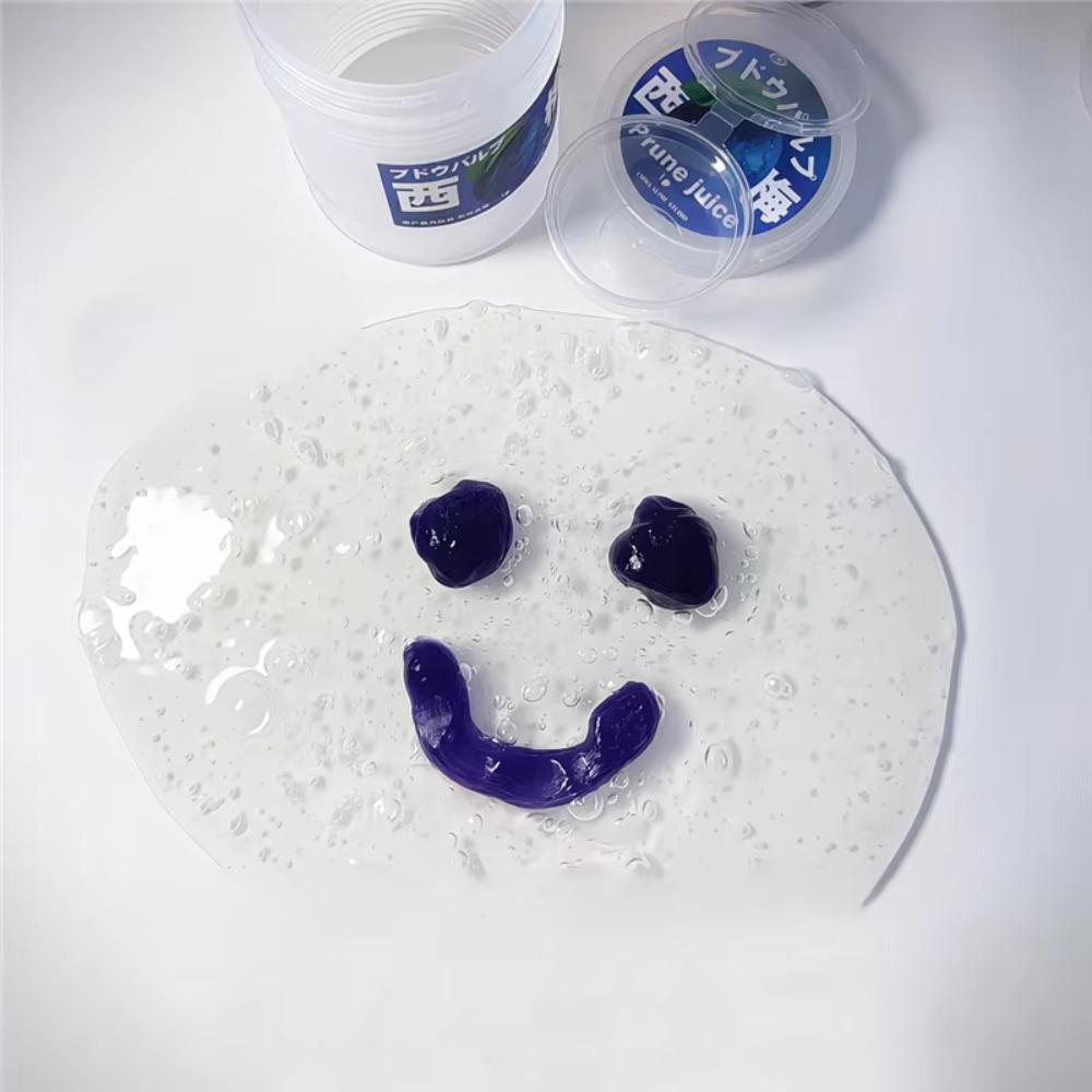 Transparent Simulated Juice Slime Squeeze Bubble Gel Prune Strawberry Orange Flavors Adult Stress Relief Sensory Fidget Toy