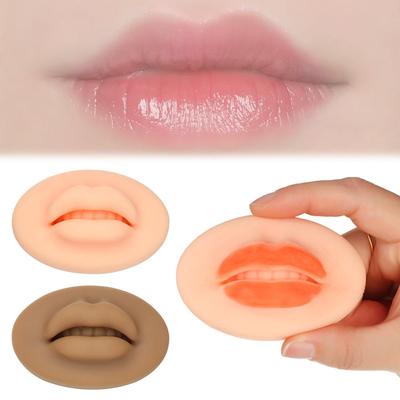 Microblading Lip Blush Open Mond 3D Oefenlip Voor Permanente Make-up Artiesten Zachte Siliconen Huid