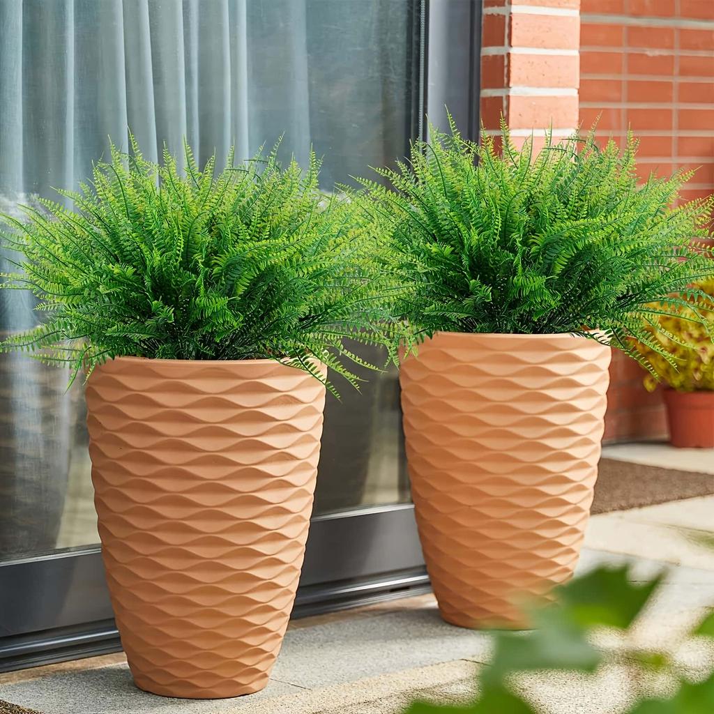 Artificial Plants And Flowers, Antioxidant Boston Ferns, Outdoor Artificial Greenery,  Fake Plants Suitable for Garden Decor