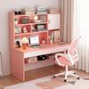 Children's Study Desk and Chair Set with Bookshelf Combination