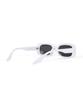 Hangeul Street Oval Chic Sunglasses White