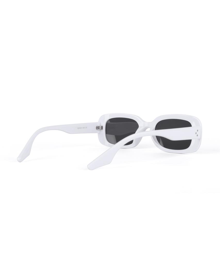 Hangeul Street Oval Chic Sunglasses White