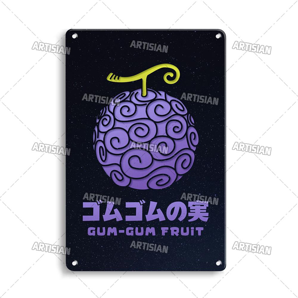 Japanese Comics Metal Poster Food Metal Tin Sign Wall Plate Kitchen Man Cave Cafe Metal Plaque Rusty Industrial Decor