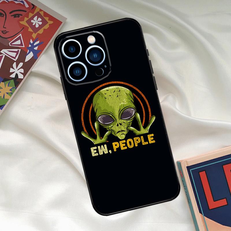 

Alien Martian UFO Phone Case For iPhone 15 14 12 11 13 16 17 Pro Max 15 16 Plus 13 Mini 16e 17 Air Funda Cover iPhone 15