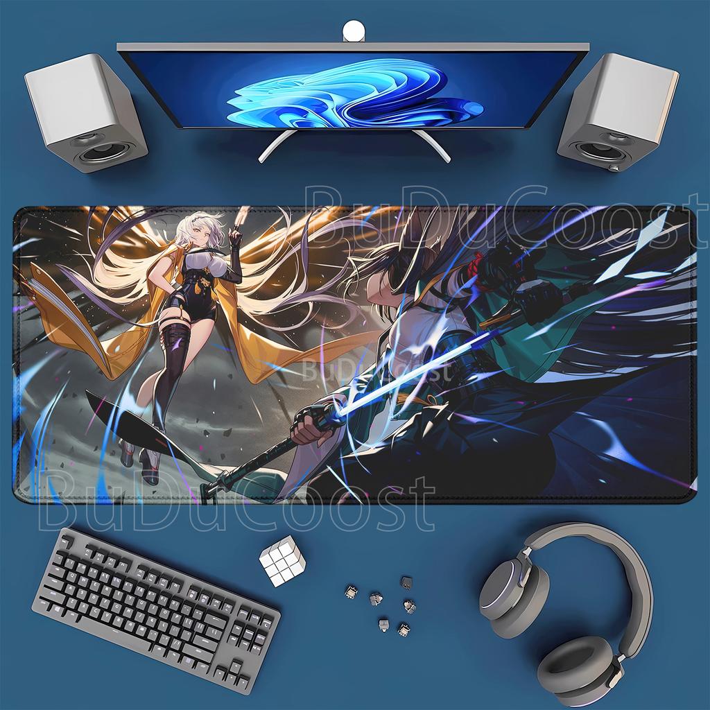 Zenless Zone Zero ZZZ Mousepad xmm overlock Keyboard XXL Anime Girl Hoshimi Miyabi Astra Yao Ellen Joe Rubber Desk Mat