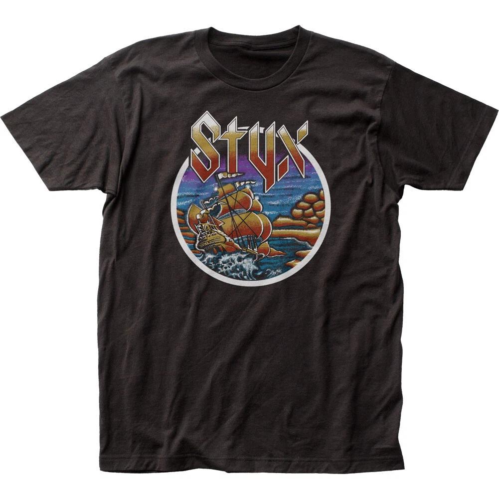 Styx Come Sail Away Mens T Shirt Rock And Roll Classic Band Tee New Black